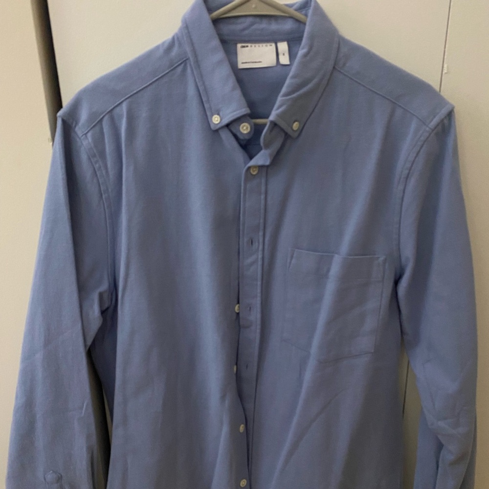 Men’s Blue ASOS Oxford shirt, Size Medium